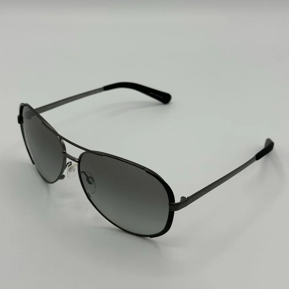NWT Michael Kors MK5004 Chelsea Aviator - Gunmetal/Black (Gray Gradient Lens)